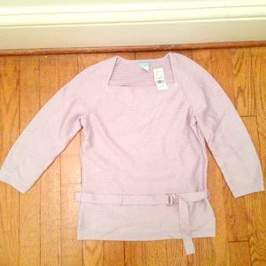 NEW Henri Bendel lavender knit top
